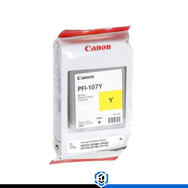 Tinta Canon PFI-107Y Yellow 130ml ipf670, ipf770, ipf785