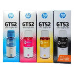 Pack de Tintas HP GT-53 Negro y GT-52 Cian, Magenta, yellow